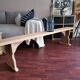 Wooden bench