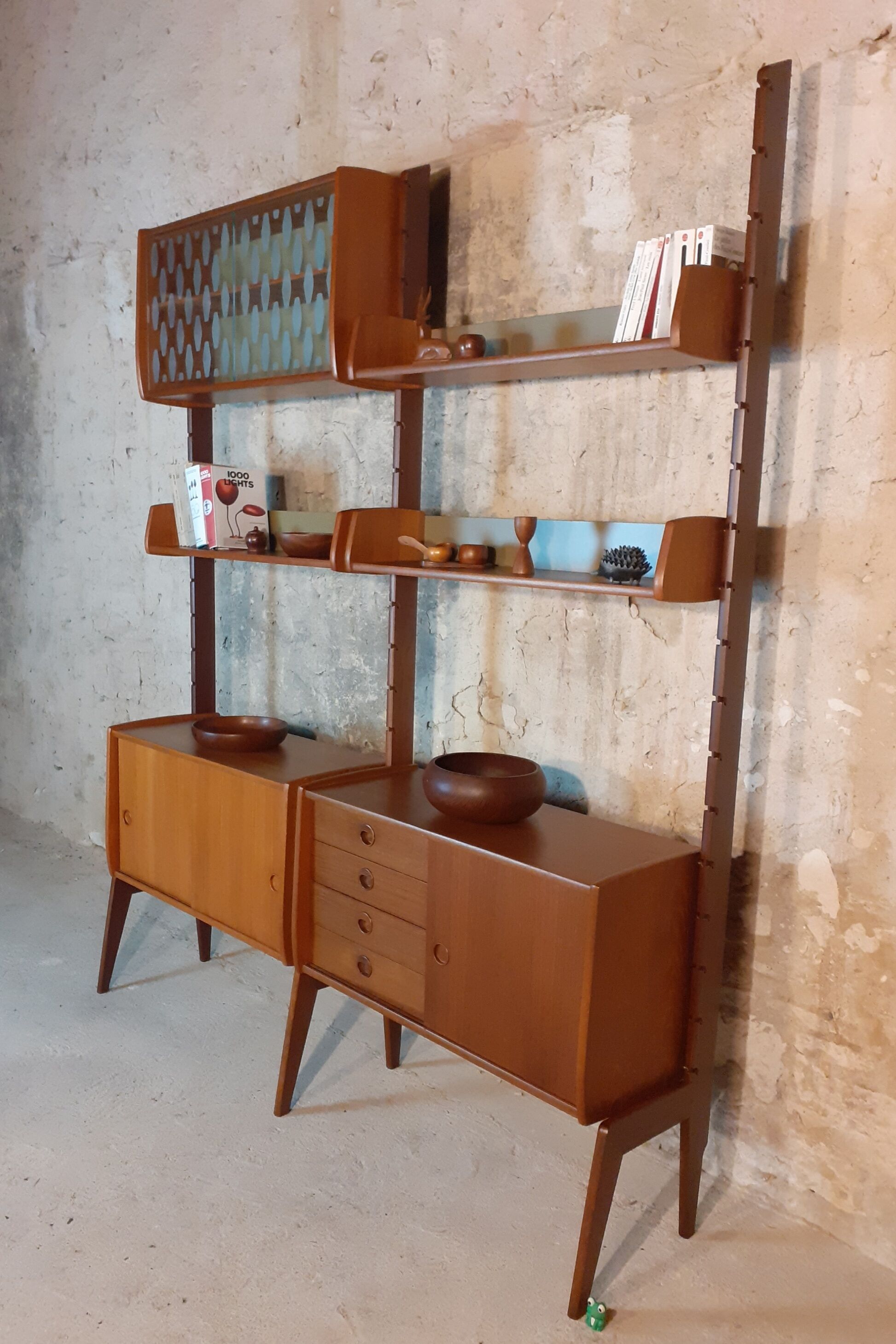 Norwegian teak storage furniture, Ergo model, 2 modules by blindheim