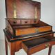 18th Century Indonesian Amboyna & Ebony Portable Writing Desk, custom stand