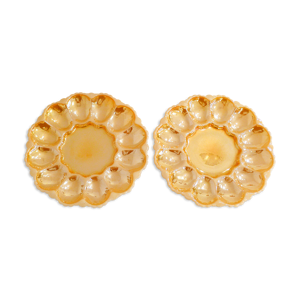 Paire d'assiettes à