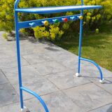 School shelf and hooks on wheels