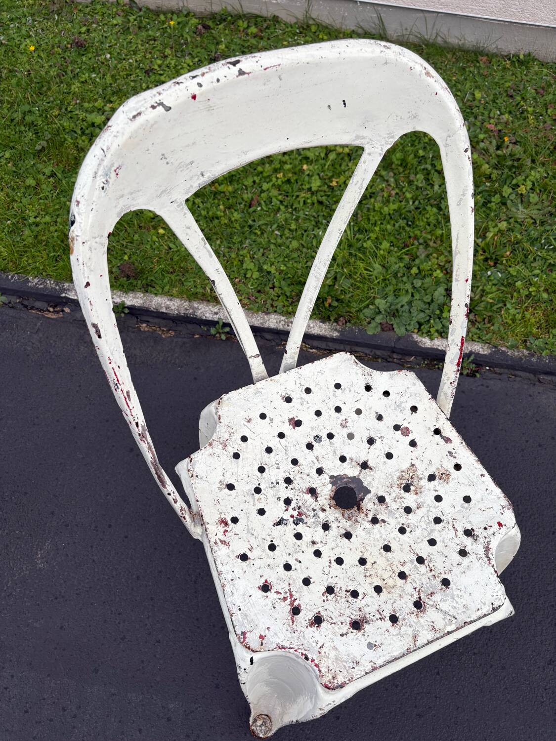 Joseph Mathieu bistro sheet metal chair