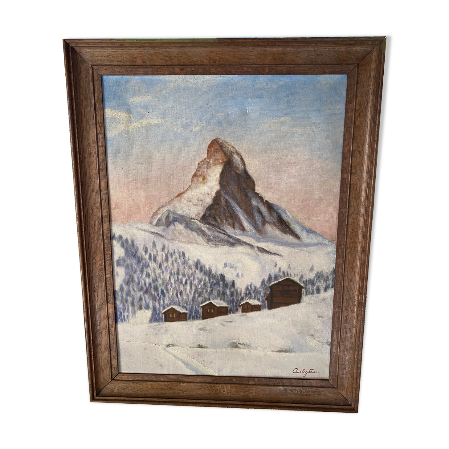 Oil on canvas "Matterhorn"