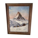 Oil on canvas "Matterhorn"