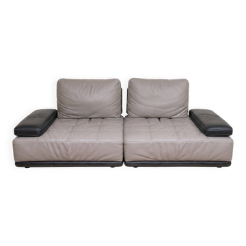 Canapé design en cuir bicolore – Très confortable