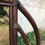 Vintage bamboo/rattan mirror