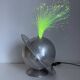 Rare French fibre optic lamp "La Sphérique" — Multicoloured rotating disc