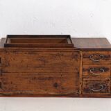 Small antique Japanese chest with drawers – Meiji / Showa period (c.1890-1945) #93