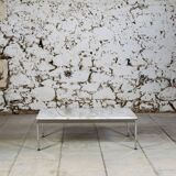 Marble and chrome coffee table, 1970