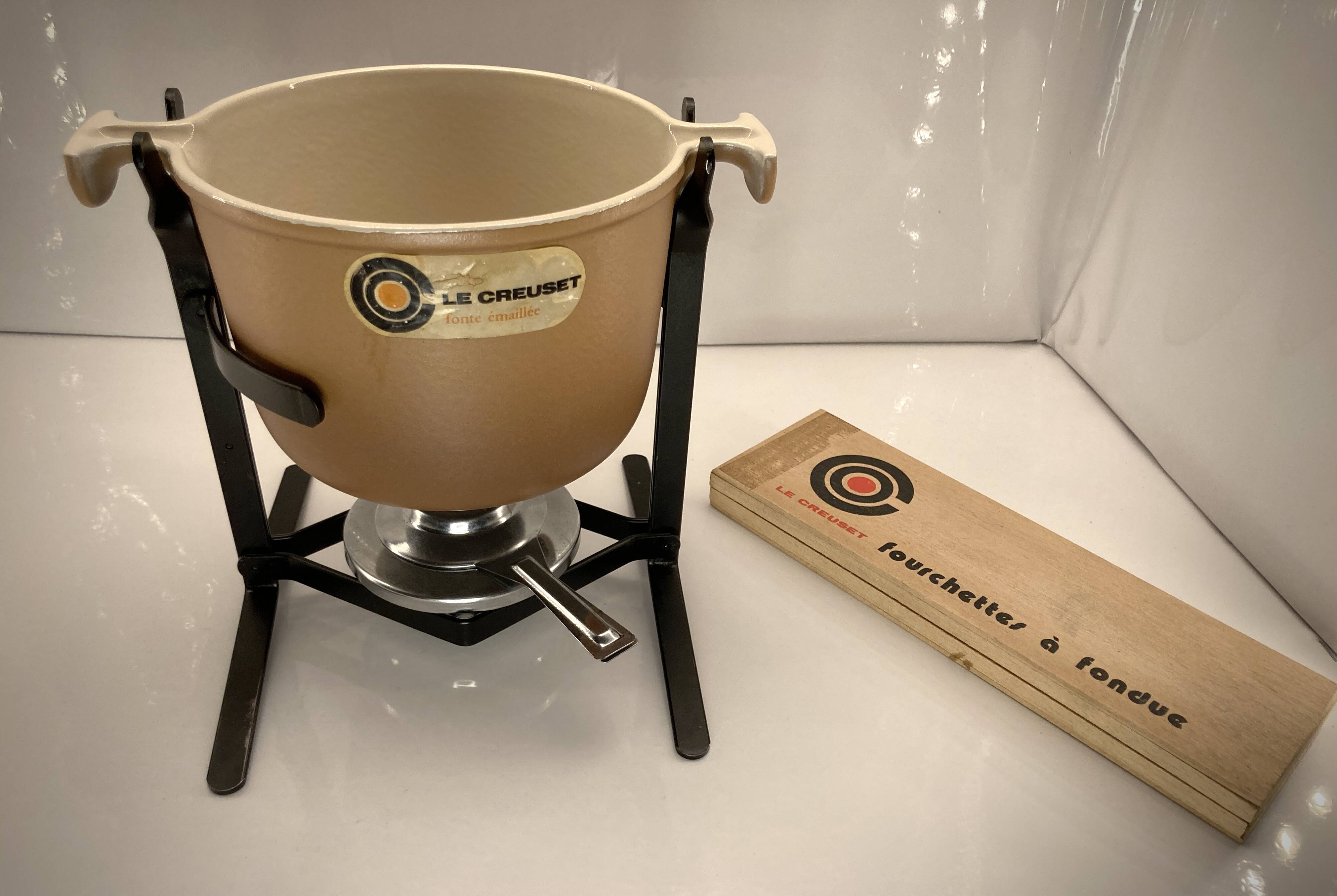 Enzo Mari for Le Creuset fondue set