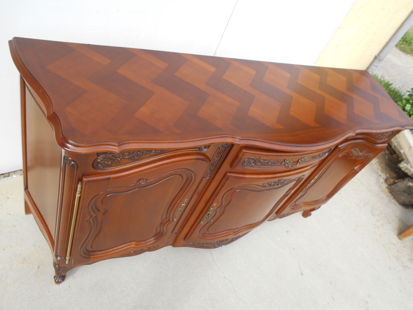 Enfilade in Provençal cherry tree, Louis XV style