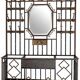 Colonial-inspired Art Nouveau wardrobe – Bevelled mirror 1939