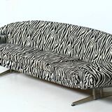 "Capri" curved three-seater sofa by Johannes Andersen, 1965