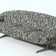"Capri" curved three-seater sofa by Johannes Andersen, 1965