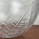 Large vintage Swedish glass bowl with floral decoration by Ann Wärff for Kosta Boda, 1970s.