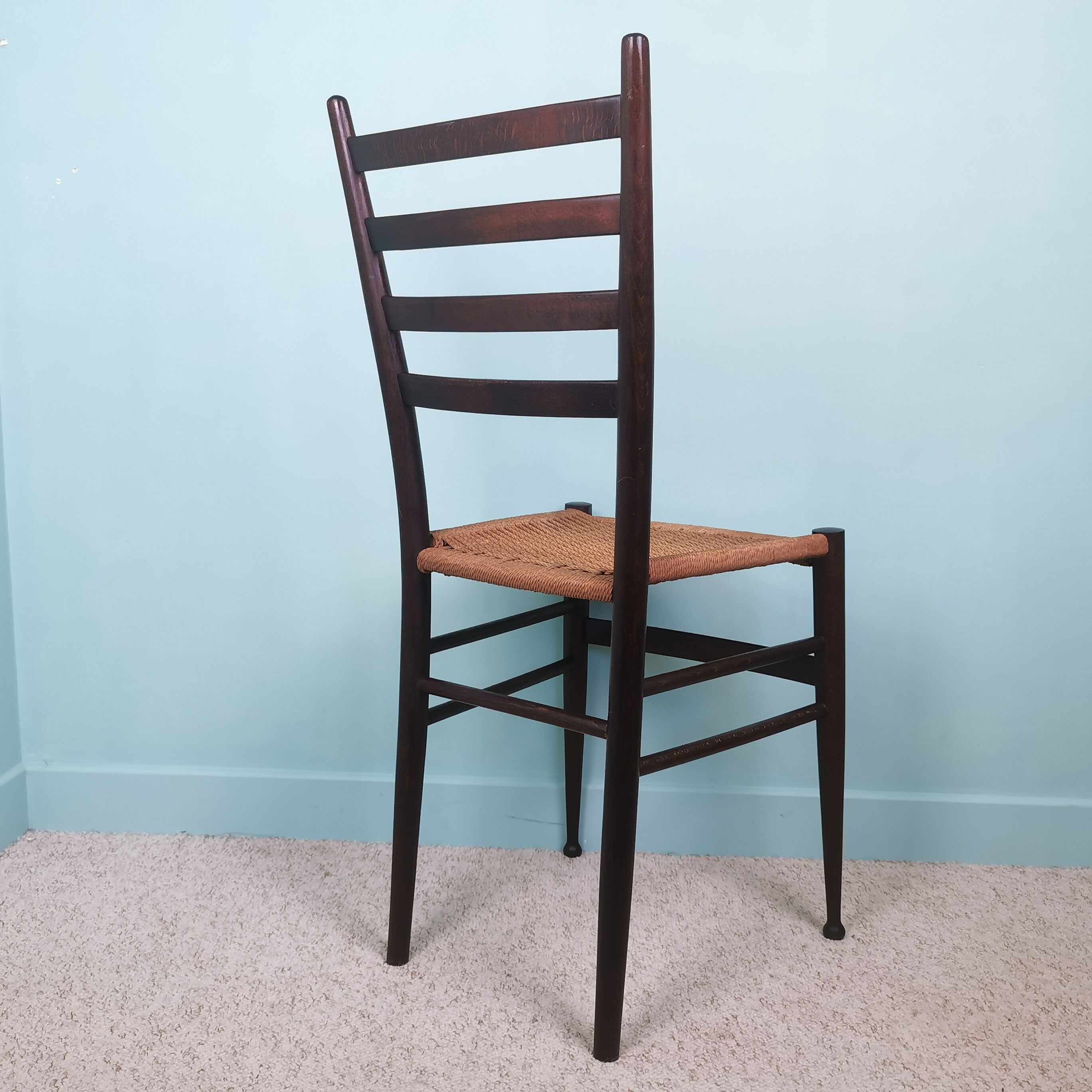 Wooden and rope chair