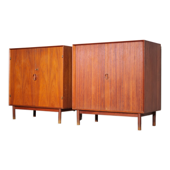 Peter Hvidt & Orla Mølgaard-Nielsen teak buffets made in Denmark, teak, 1960s