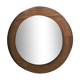 Smoked plastic round mirror 70s