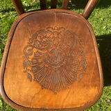 6 Fischel bistro chairs with labels, circa 1930
