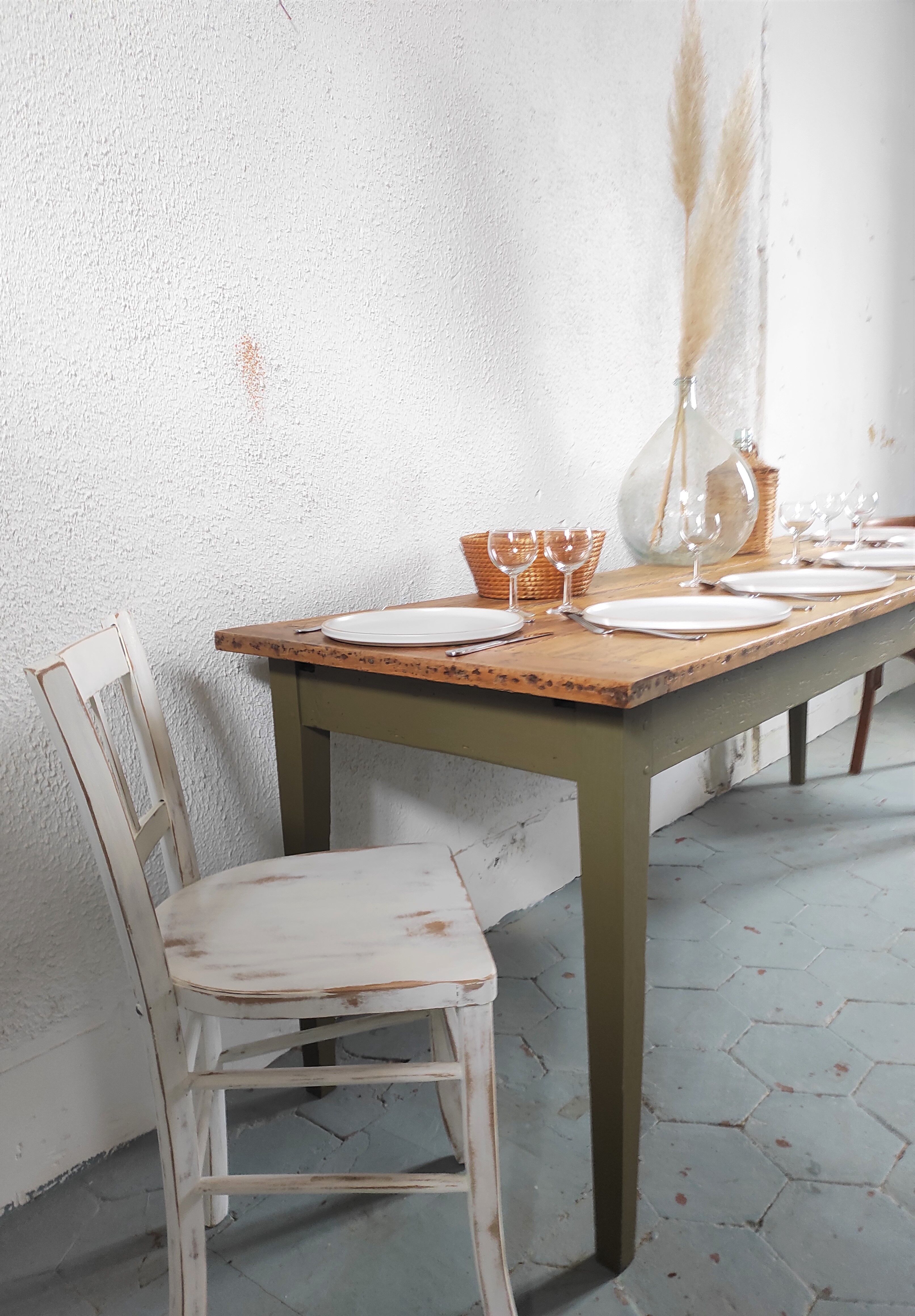 Table de ferme 210cm