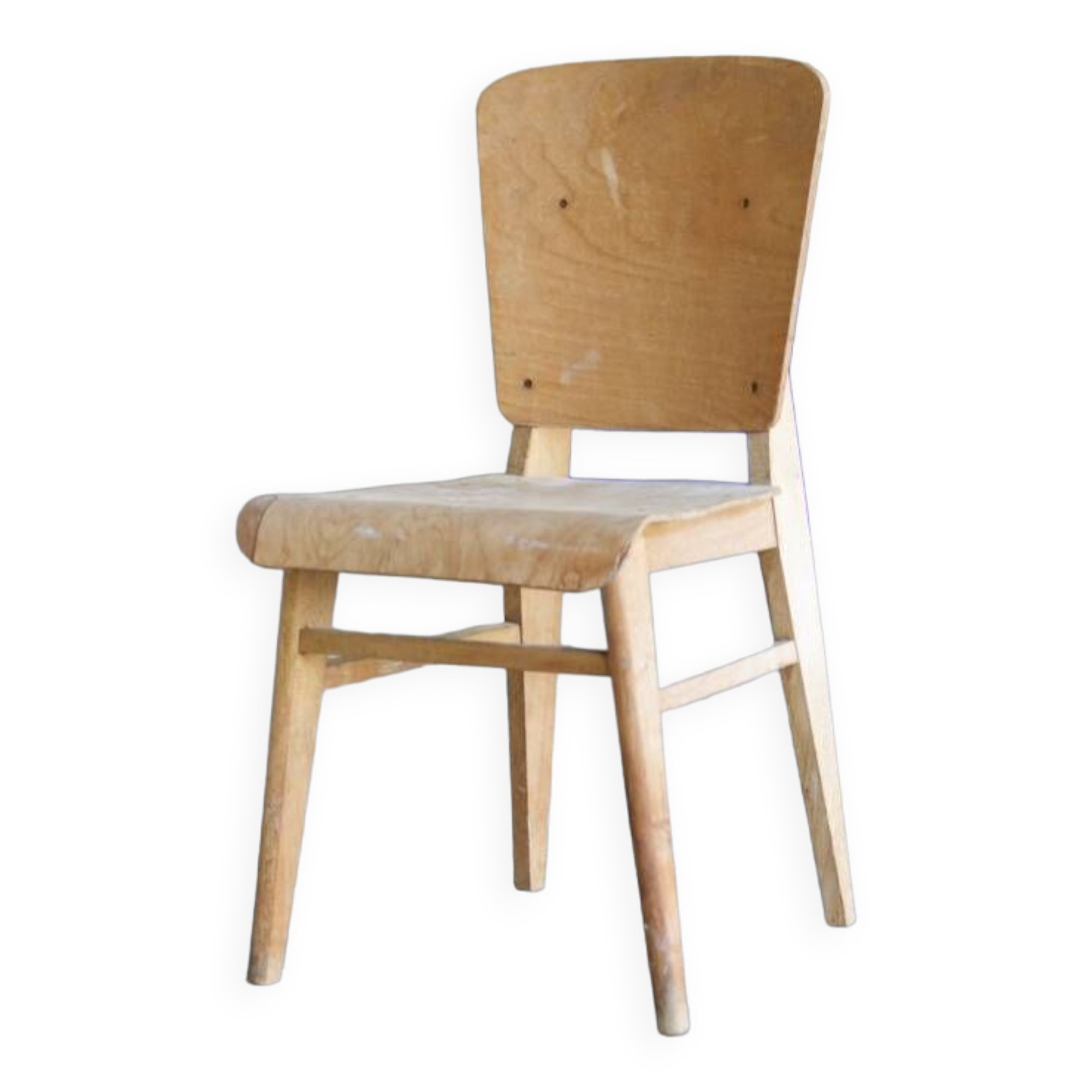 two  style wooden chairs