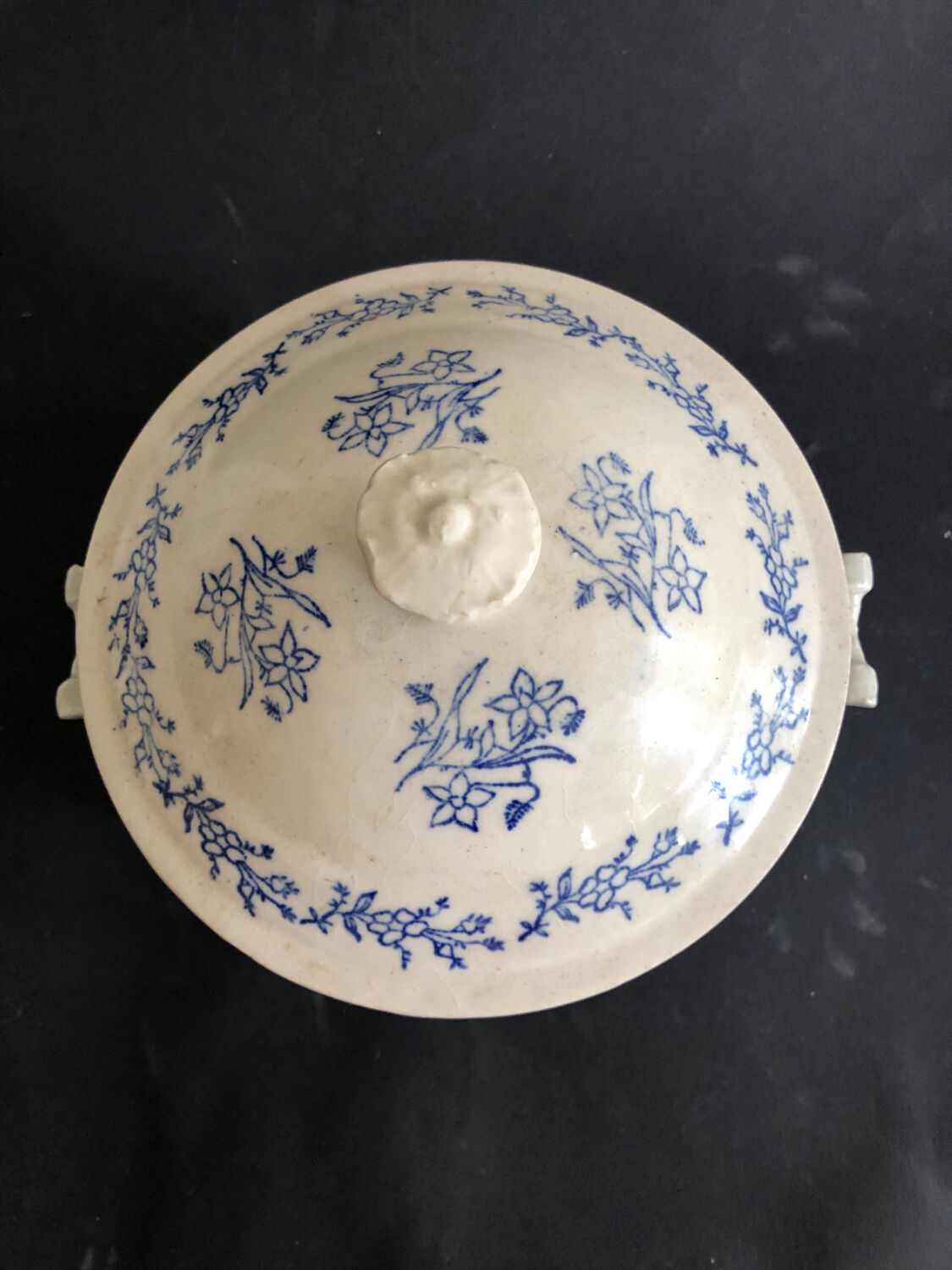 Vintage sandstone soup tureen from Saint Uze