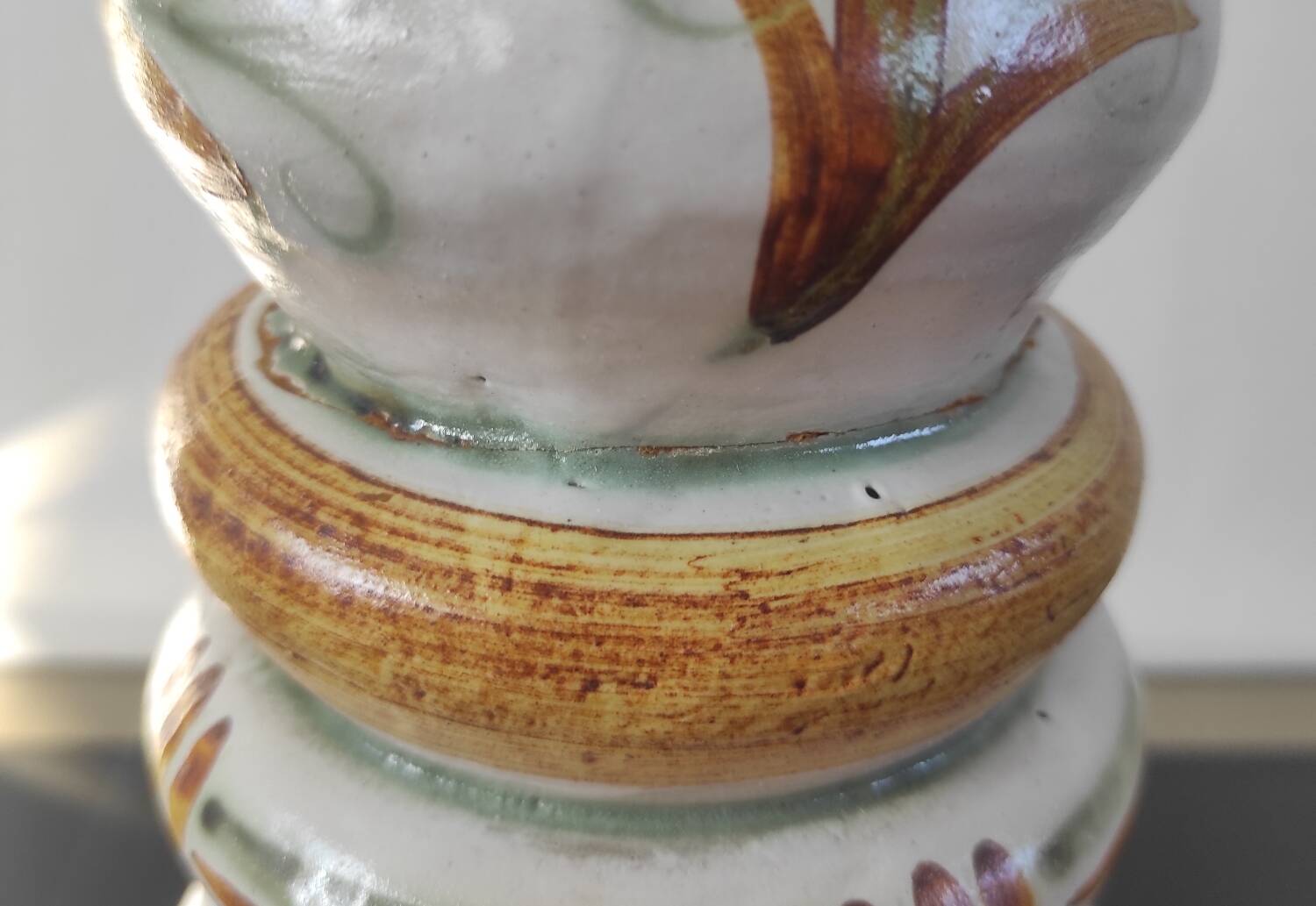 Vintage ceramic lamp Kéraluc Quimper