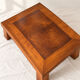 Grande table basse extensible en merisier & loupe de noyer – 1996