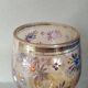 Roemer wine glass in blown enamelled glass, 19th century