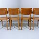 Set of 8 wooden dining chairs 1950’s