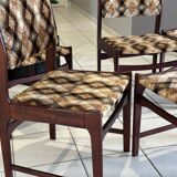 Set of 6 vintage Scandinavian chairs from the 1970s