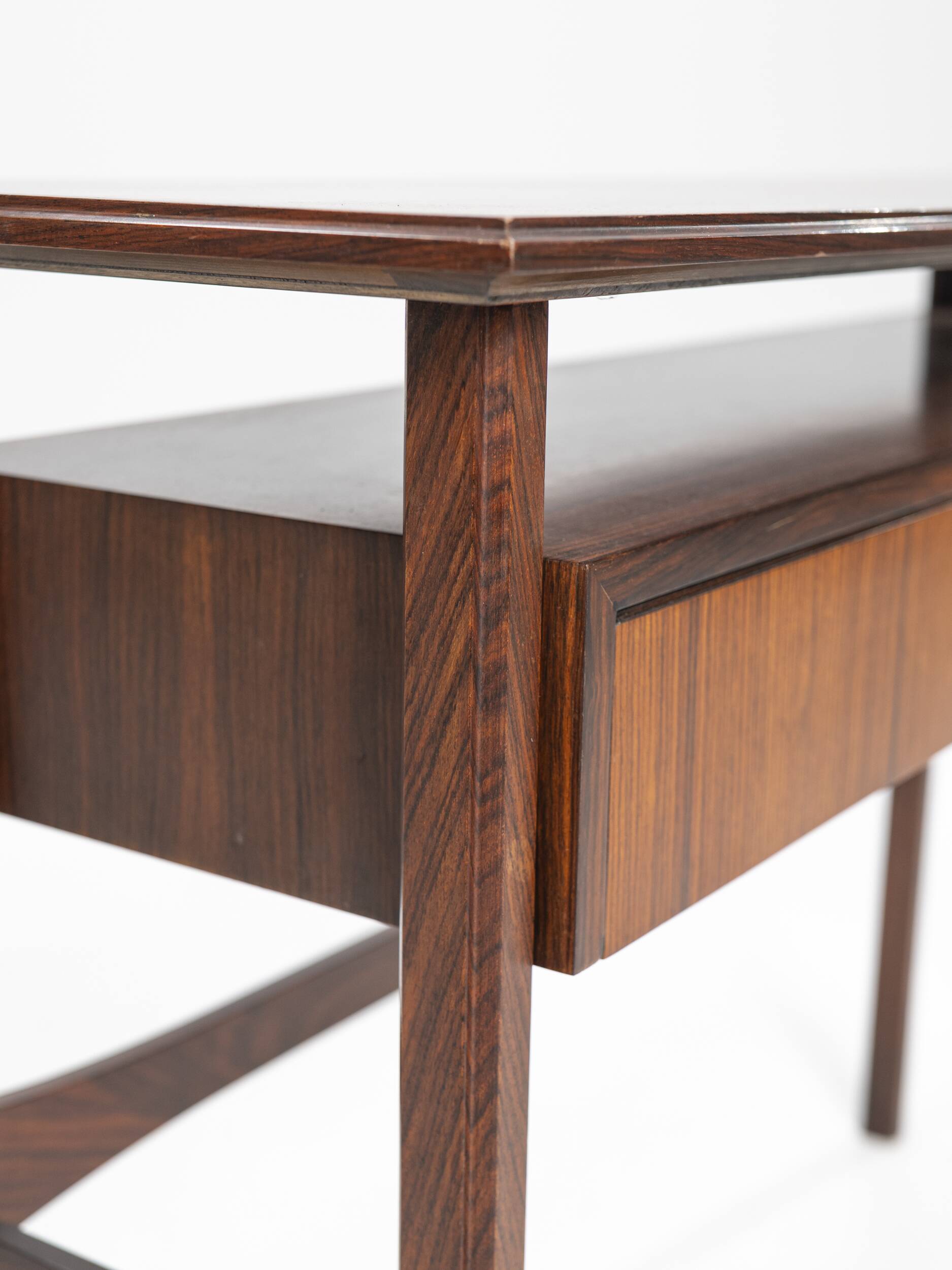 Palisander Scandinavian two-drawer Console, Denmark, 1960s