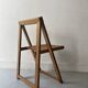 Chaise pliante en bois par Aldo Jacober, design 1960/1970