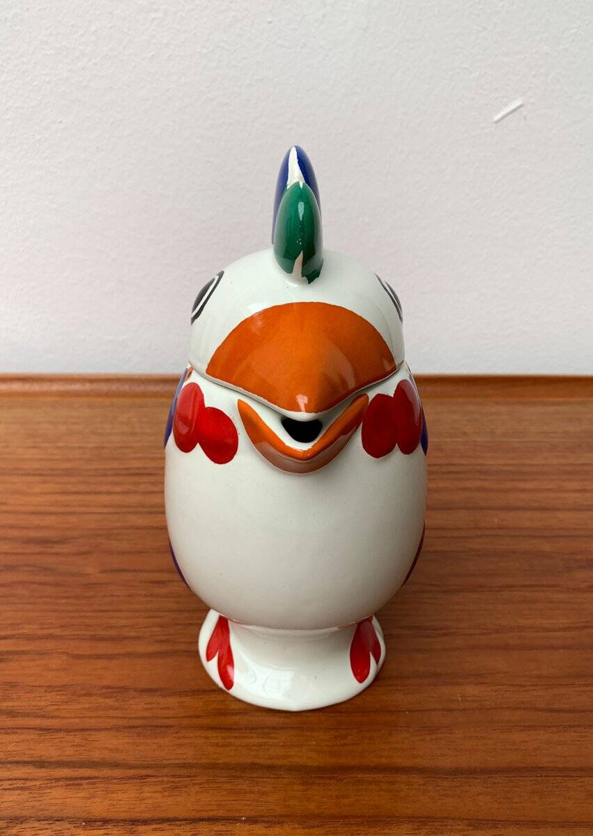 Vintage ceramic teapot or coffee pot chicken, 1970s.