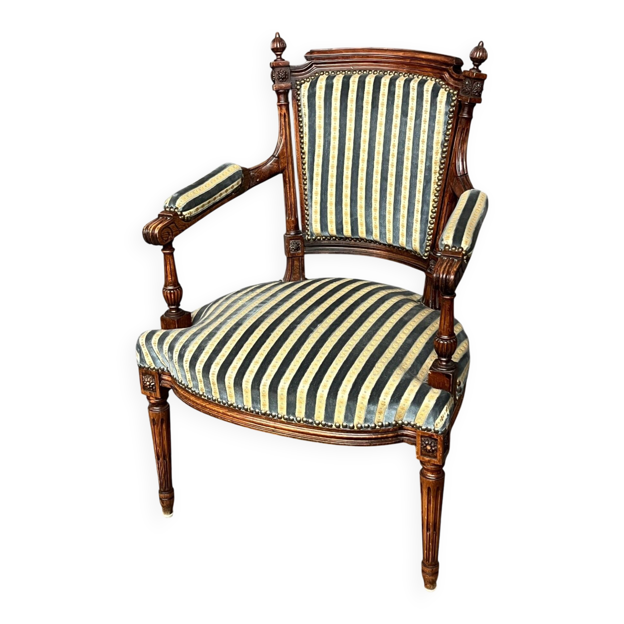 Antique Louis XVI style armchair.
