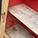Armoire vitrée vintage bois brut 1950