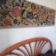 1970s wall tapestry with large multicoloured flowers