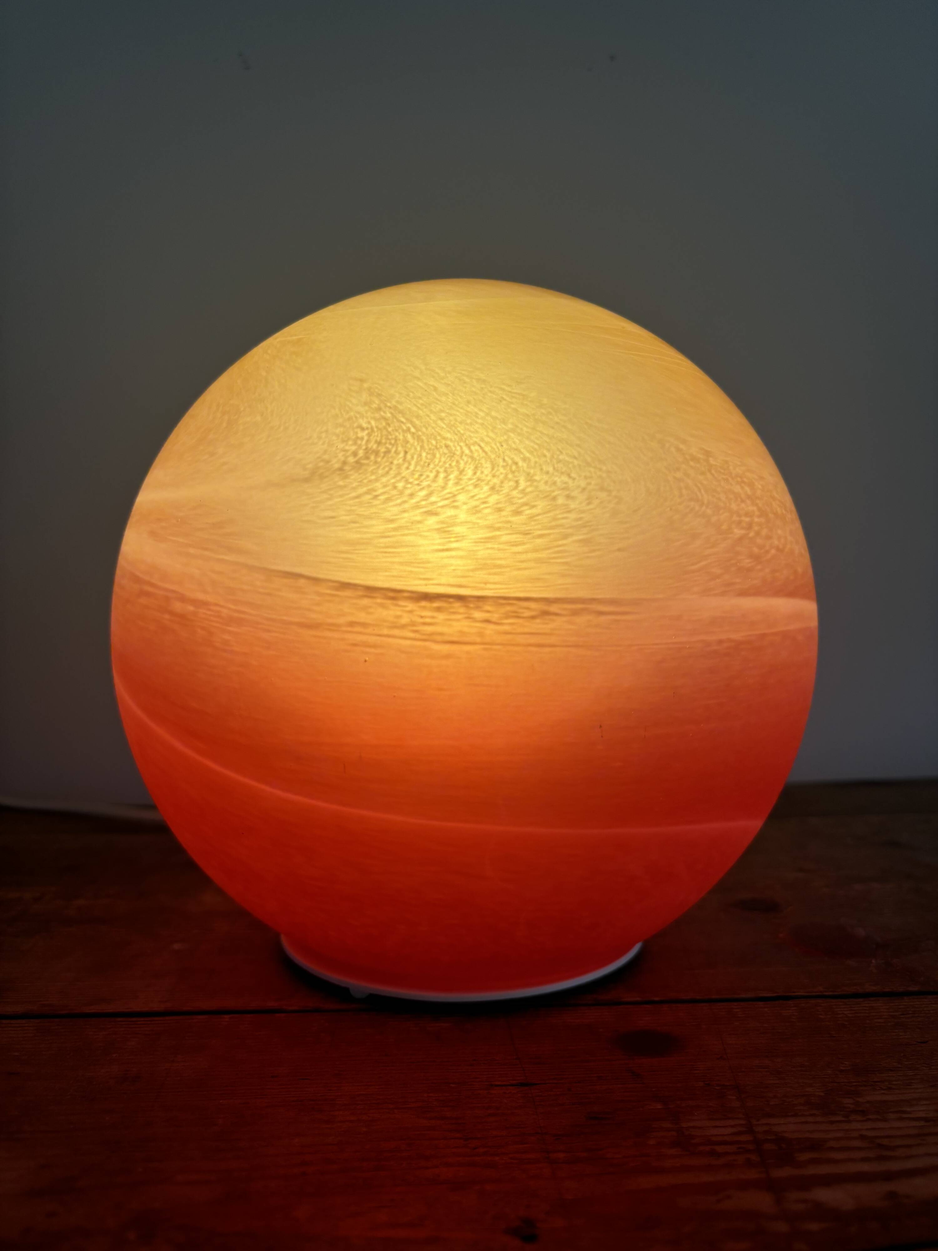 Vintage Saturn table lamp 70s WOFI, space age floor