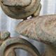 Early 19th Century cast iron Planter with scrolled foliate Handles