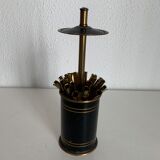 Vintage cigarette holder 1960 dispenser black and gold box - 14 cm