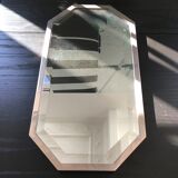 Beveled octagonal mirror
