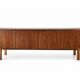 Large walnut sideboard – Restored vintage Scandinavian buffet