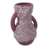 Vase céramique Fat Lava lila - Vintage