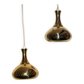 Paire de lampes laiton Hans-Agne Jakobsson scandinavie (Tynell lisa pape)