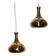 Pair of brass lamps by Hans-Agne Jakobsson, Scandinavia (Tynell Lisa Pape)