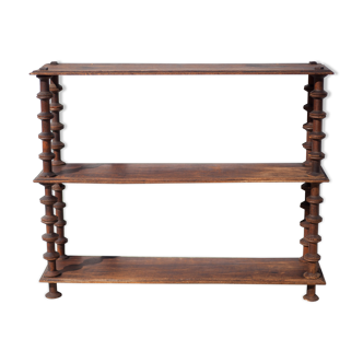 Antique wood shelf, shelf to install Napoleon III style coil shelf, wooden furniture