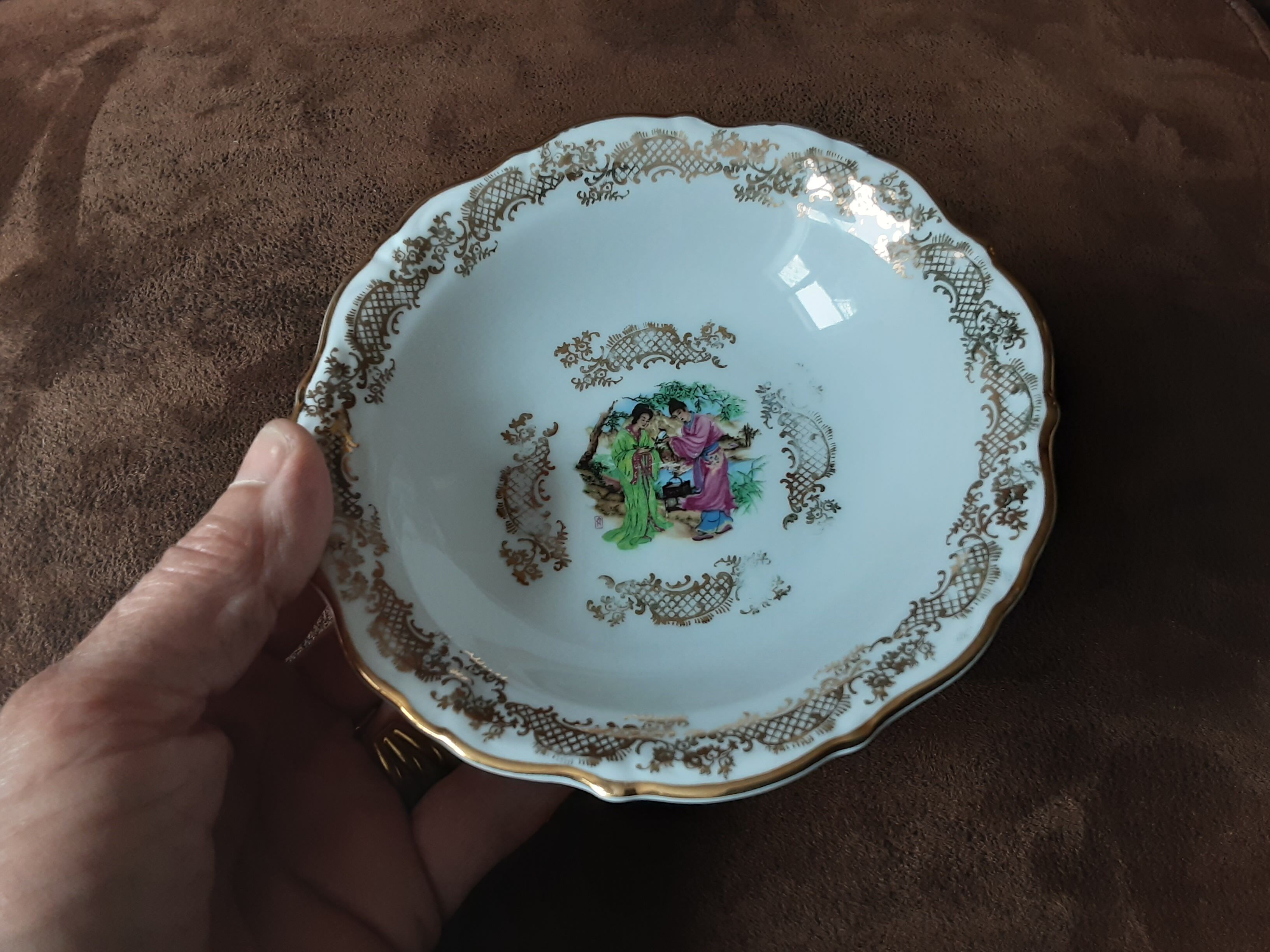 Lot de 6 coupelles  porcelaine de luxe