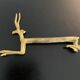 6 porte-couteaux forme antilope en laiton
