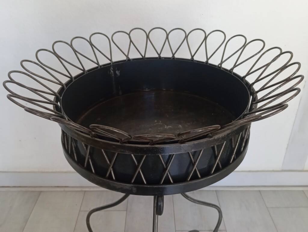 Pair of wrought iron planters
