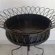 Pair of wrought iron planters